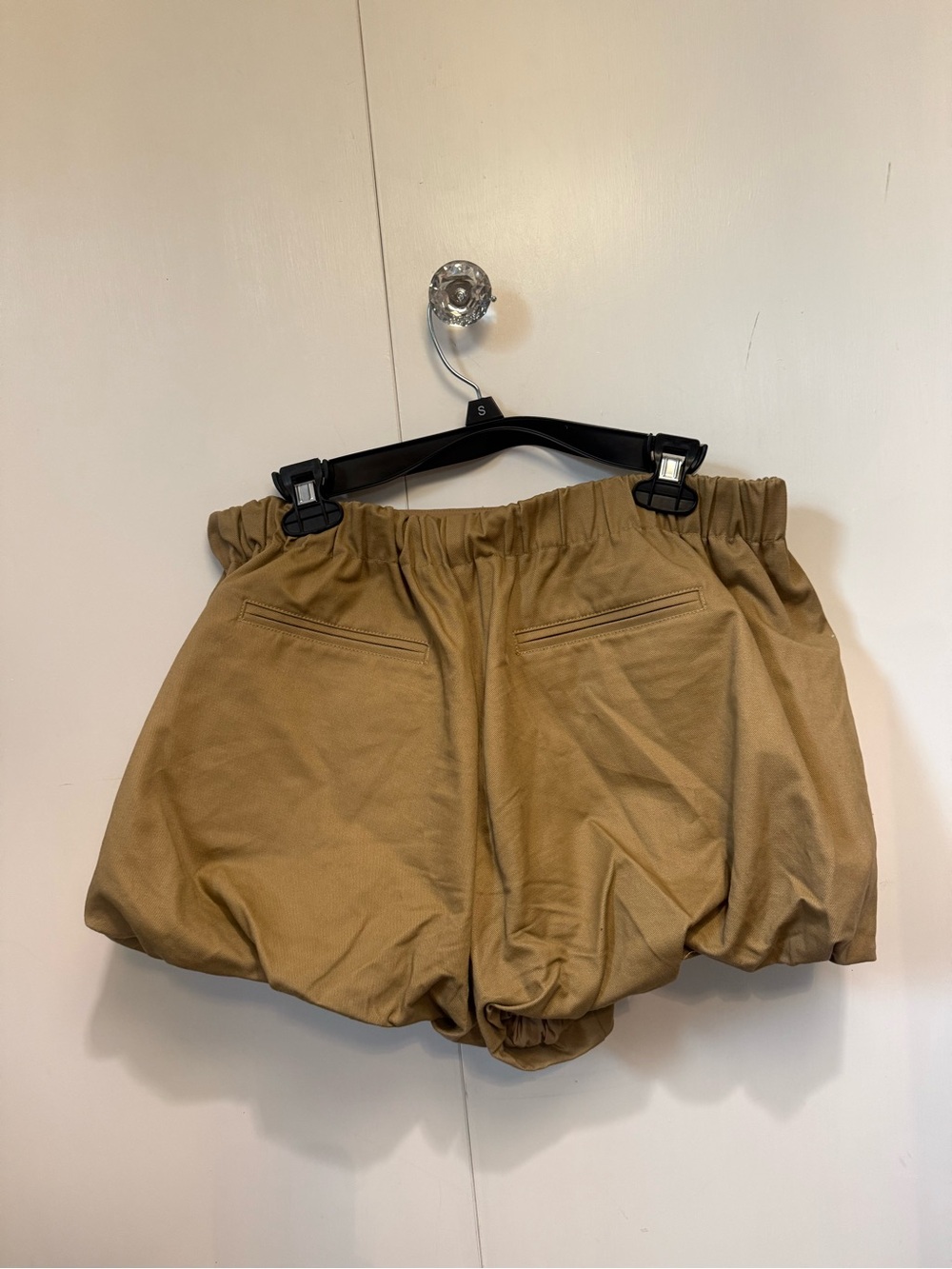 Sea New York Pearl-Button Balloon Shorts in Tan - Picture 3 of 5
